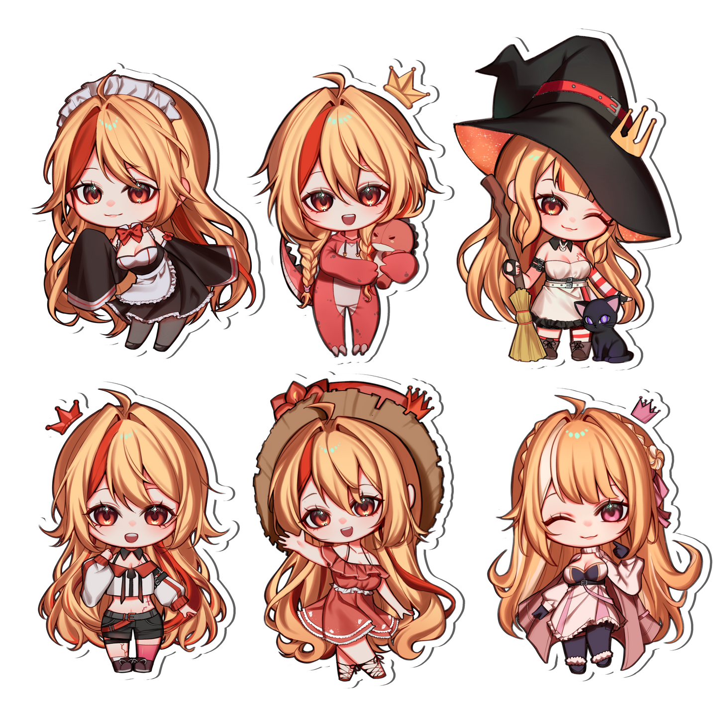 Queenwucy Outfits Sticker Pack